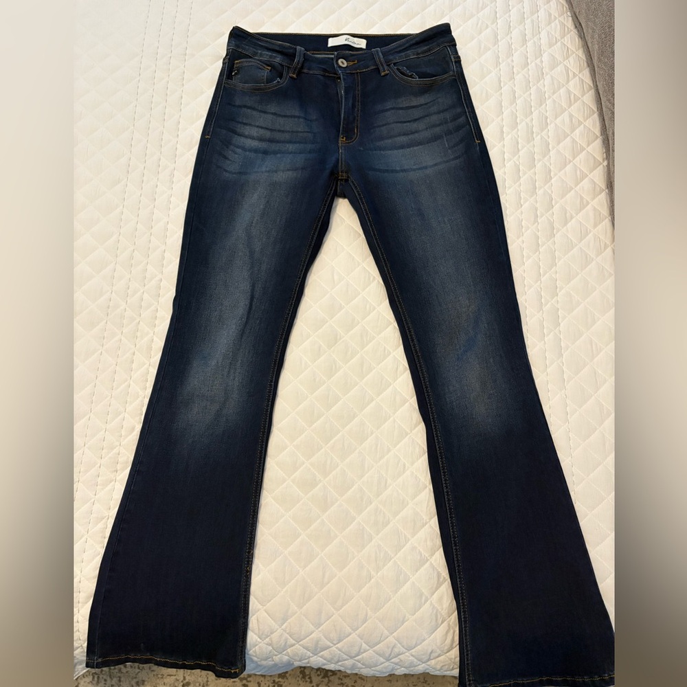 KanCan Dark Blue Flare Jeans